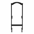 Kingfisher Lane Five Piece Wood Tray Table Set in Hazelnut and Black