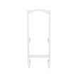 Kingfisher Lane Modern Five Piece Wood Tray Table Set in Whitewash
