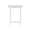 Kingfisher Lane Modern Five Piece Wood Tray Table Set in Whitewash
