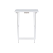 Kingfisher Lane Modern Five Piece Wood Tray Table Set in Whitewash