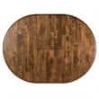 Kingfisher Lane Contemporary Crossing Pedestal Solid Wood Oval Table