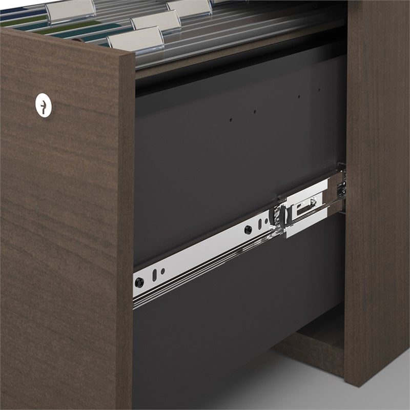 Kingfisher Lane Contemporary Wood Mahogany 4 Piece U Shaped Computer Desk