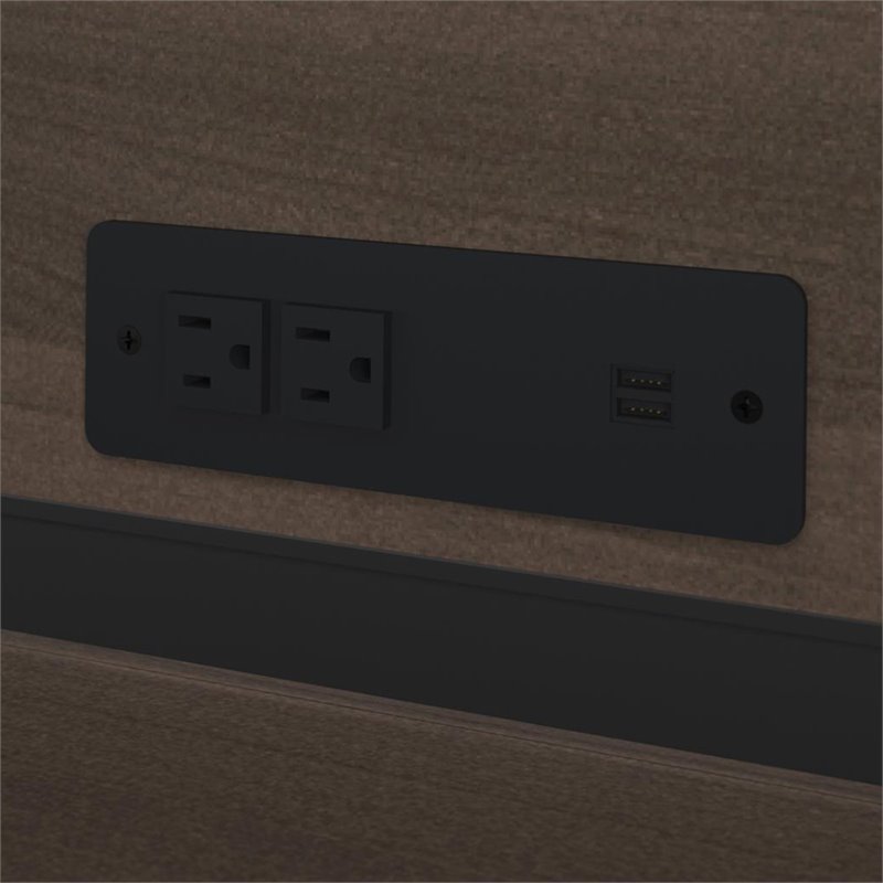 Kingfisher Lane Contemporary Wood Mahogany 4 Piece U Shaped Computer Desk