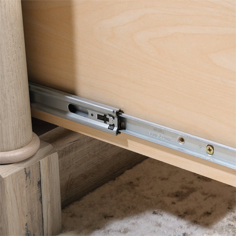 Kingfisher Lane Engineered Wood L-Shaped Computer Desk in Split Oak
