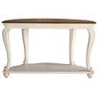 Kingfisher Lane Modern Console Table in Chipped White and Brown