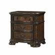 Kingfisher Lane Contemporary Brown Cherry 3-Drawer Nightstand