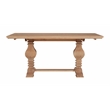 Kingfisher Lane Modern Wood Dining Table in Rustic Honey Brown