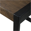 Kingfisher Lane Contemporary Multipurpose Bar Table Set in Walnut