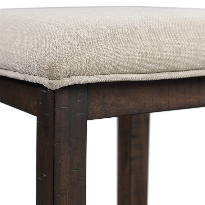 Kingfisher Lane Contemporary Multipurpose Bar Table Set in Walnut