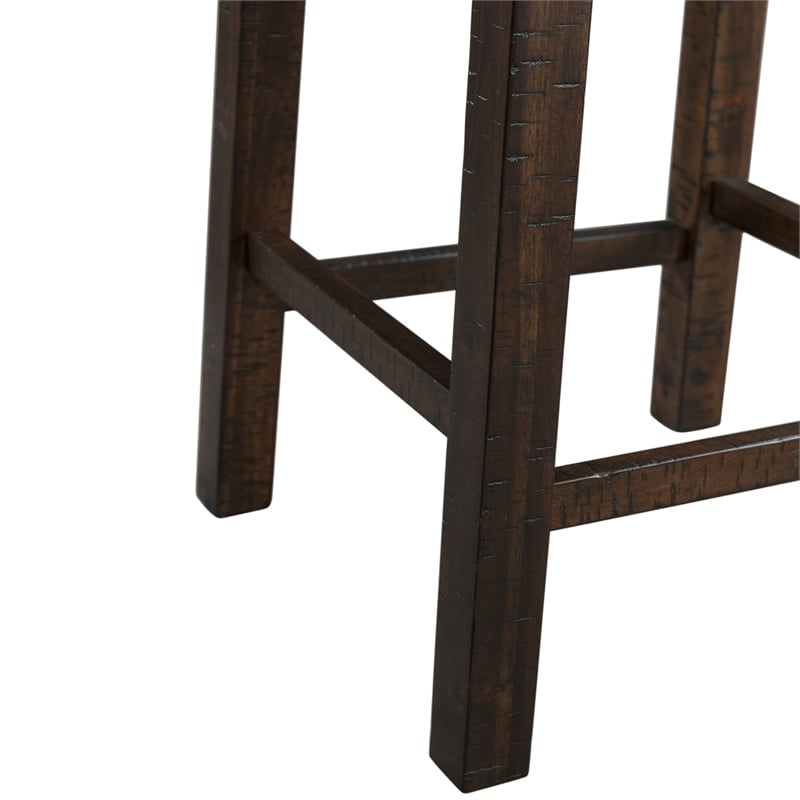 Kingfisher Lane Contemporary Multipurpose Bar Table Set in Walnut