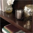 Kingfisher Lane Engineered Wood 3-Shelf Bookcase in Cherry Finish