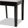 Kingfisher Lane Gray Upholstered Espresso Wood 4-Piece Dining Chair Set