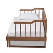 Kingfisher Lane Walnut Wood Expandable Twin to King Size Spindle Daybed