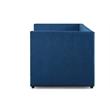 Kingfisher Lane Modern Upholstered Daybed with Trundle in Blue