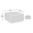 Kingfisher Lane Engineered Wood Coffee Table in Sindoori Mango/Natural