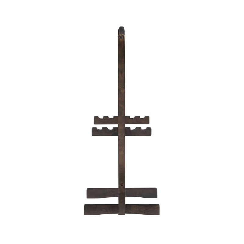 Kingfisher Lane Modern Five Piece Wood Tray Table Set in Gray