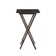 Kingfisher Lane Modern Five Piece Wood Tray Table Set in Gray