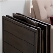 Kingfisher Lane Modern Five Piece Wood Tray Table Set in Gray