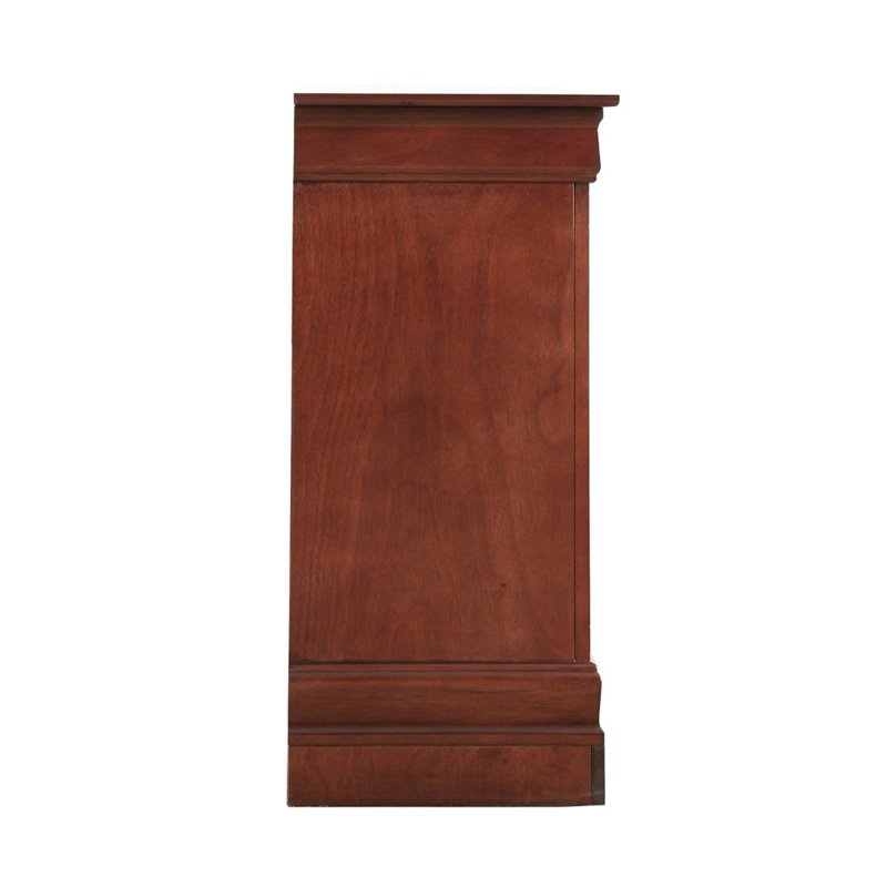 Kingfisher Lane Contemporary 6 Drawer Dresser in Cherry Finish