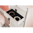 Kingfisher Lane Contemporary Wood Jewelry Armoire in Off White