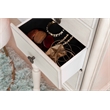 Kingfisher Lane Contemporary Wood Jewelry Armoire in Off White