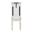 Kingfisher Lane Contemporary Wood Jewelry Armoire in Off White