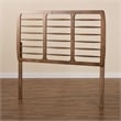 Kingfisher Lane Modern Ash Walnut Finished Wood Full Size Headboard