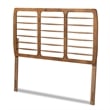 Kingfisher Lane Modern Ash Walnut Finished Wood Full Size Headboard
