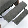 Kingfisher Lane Charcoal Polyester Fabric Wood Arm Push Back Recliner