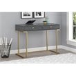 Kingfisher Lane Contemporary Serenity Computer Desk in Graphite Gray