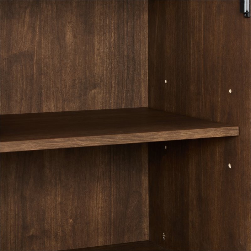 Kingfisher Lane Mid-Century Wood Sideboard Buffet Cabinet in Brown