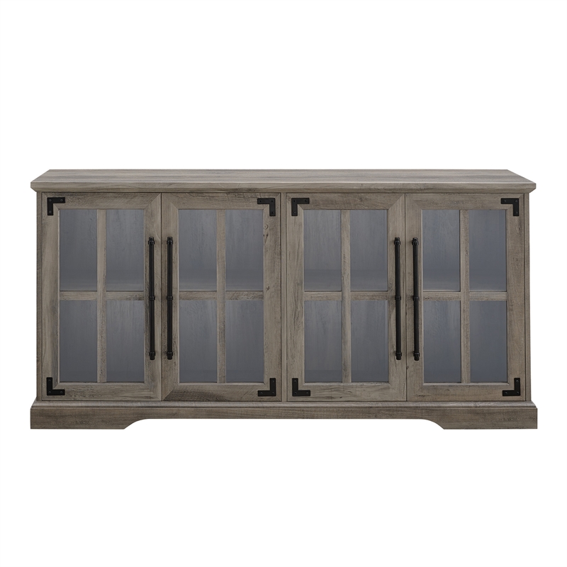 Kingfisher Lane Farmhouse Wood TV Stand for TVs up to 64