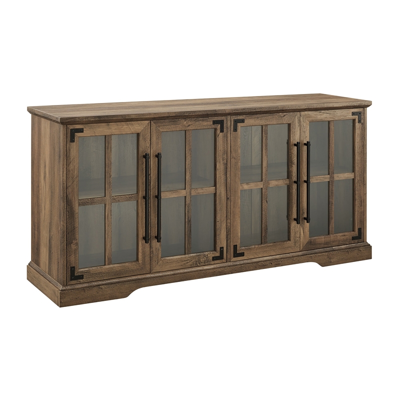 Kingfisher Lane Farmhouse Wood TV Stand for TVs up to 64