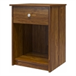 Kingfisher Lane Contemporary Nightstand with Drawer in Brown Oak