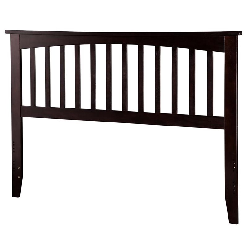 Kingfisher Lane Mission Queen Wood Headboard in Espresso