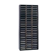 Kingfisher Lane Contemporary Metal 72 Compartments Flat Files Organizer in Black