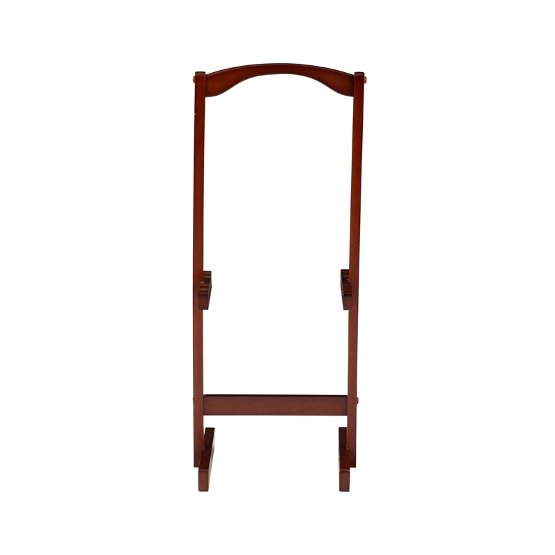 Kingfisher Lane Wood Five Piece Folding Set with Stand in Brown Faux Marble