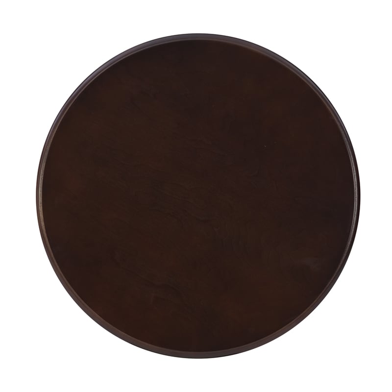 Kingfisher Lane Round Wood Accent Table Pedestal Base 26.5