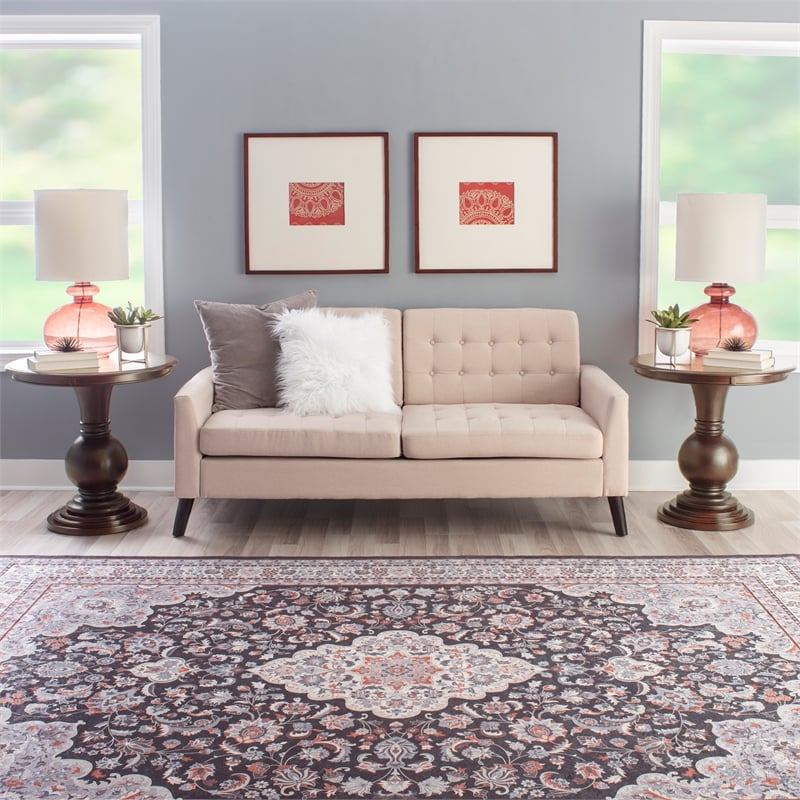 Kingfisher Lane Round Wood Accent Table Pedestal Base 26.5