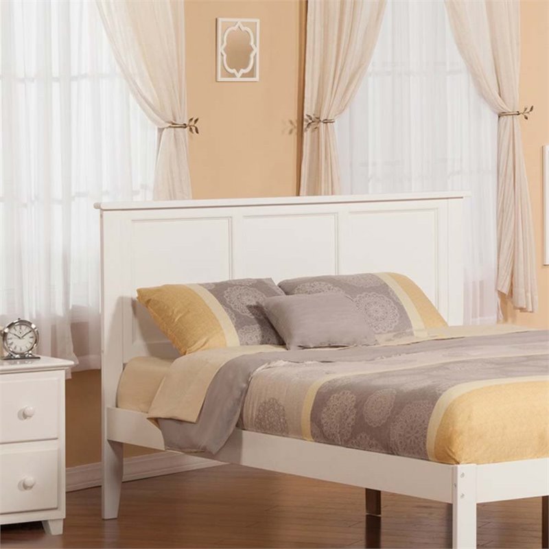 Kingfisher Lane Madison King Solid Wood Panel Headboard in White