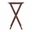 Kingfisher Lane 5-Piece Transitional Solid Wood Snack Table Set Walnut Finish