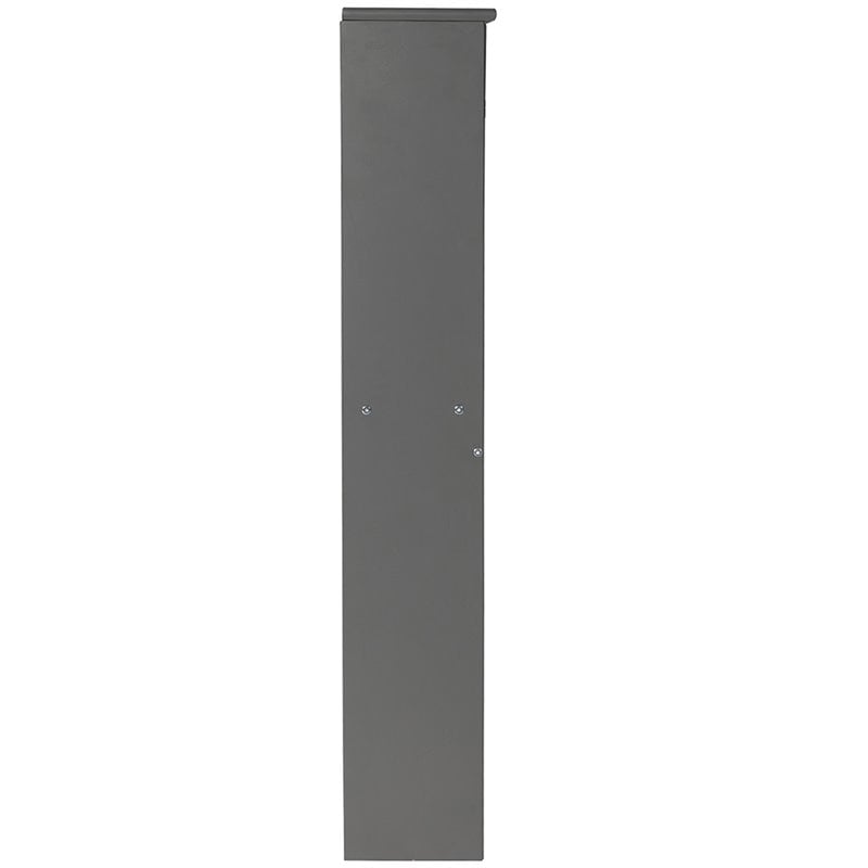 Kingfisher Lane Twin Solid Wood Bookcase Headboard with Device Charger in Gray