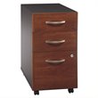 Kingfisher Lane 3 Drawer Mobile File Cabinet in Hansen Cherry - Engineered Wood