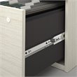 Kingfisher Lane Modern Wood U Shape Computer Desk with Hutch in White Chocolate