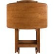 Kingfisher Lane 5-Piece Oversized Solid Wood Snack Table Set in Teak