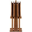 Kingfisher Lane 5-Piece Oversized Solid Wood Snack Table Set in Teak