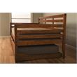 Kingfisher Lane Twin Solid Wood Daybed w/ Trundle - Brown-Mattress Not Included