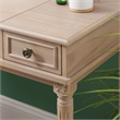 Kingfisher Lane Wood Vanity & Padded Stool Set Flip Up Mirror 2 Drawers - Gray