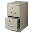Kingfisher Lane Metal 2 Drawer Letter Width Vertical Filing Cabinet Putty/Beige