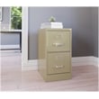 Kingfisher Lane Metal 2 Drawer Letter Width Vertical Filing Cabinet Putty/Beige